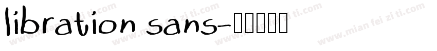 libration sans字体转换